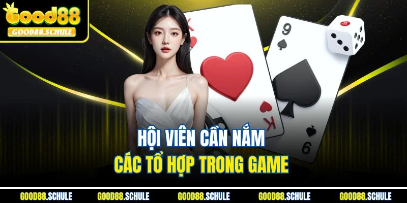 Hội viên cần nắm các tổ hợp trong game 