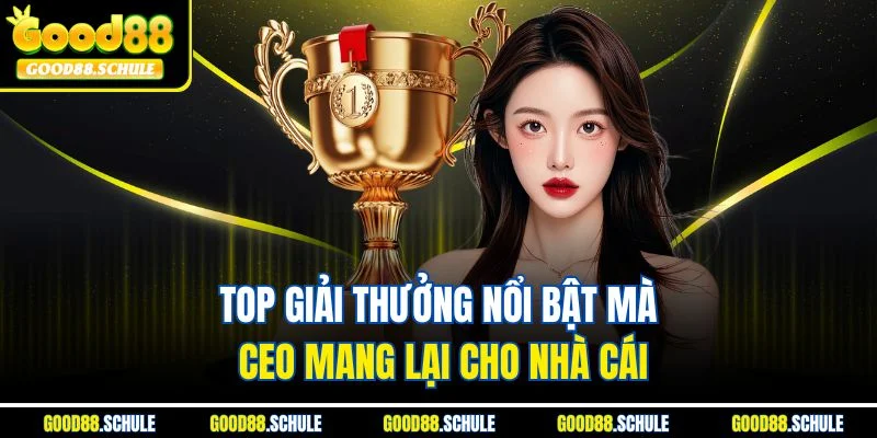 Top giải thưởng nổi bật mà CEO mang lại cho nhà cái